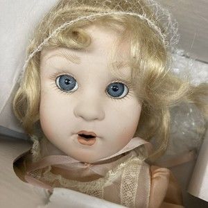 1988 Georgetown Collection “Teatime For Emma” porcelain doll With Porcelain Cups